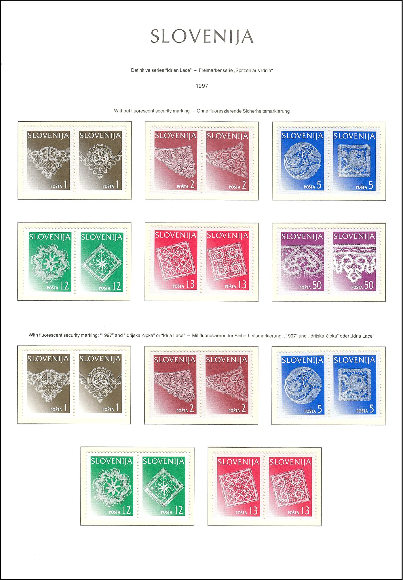 SLOVENIJA 1997 - 1998
